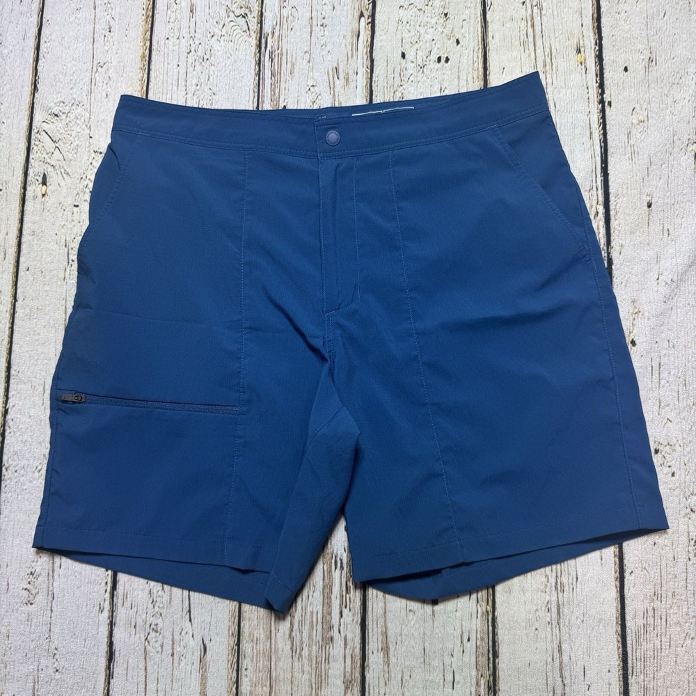 Mountain Hardwear Mens Trail Sender Shorts 32 Zipper Pockets 7" Inseam Blue - Picture 3 of 8